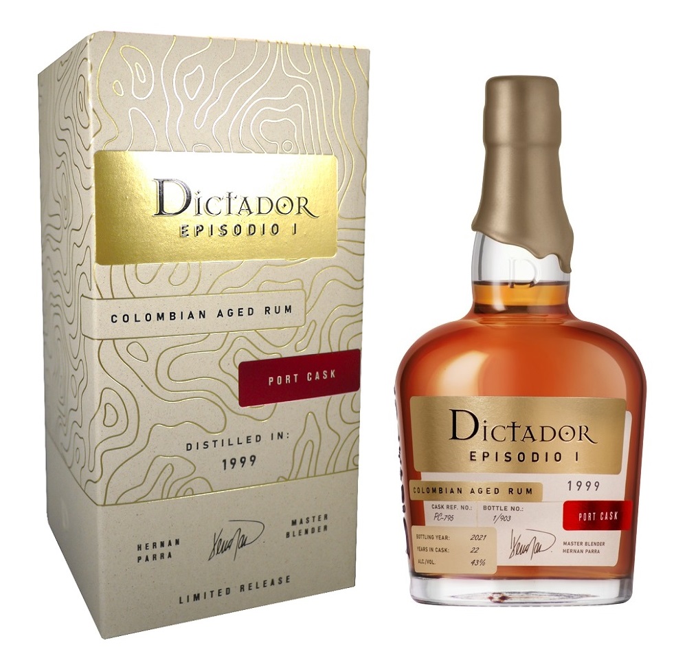 DICTADOR Episodio Port Cask 1999, 43 % | Edition Limitée | Rhum de Colombie