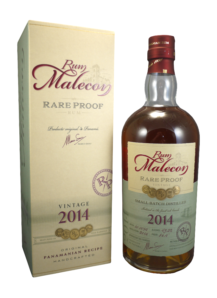 Rhum MALECON RARE PROOF 2014 43,2 % | Rhum Traditionnel du Panama