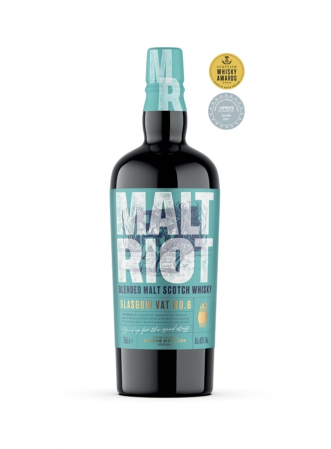 MALT RIOT Whisky 40 % | The Glasgow Distillery | Blended Whisky Écossais