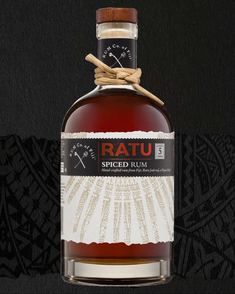 RATU Spiced Rum 5 ans 40 % | Filtré au charbon de Noix de Coco | Rhum des Îles Fidji