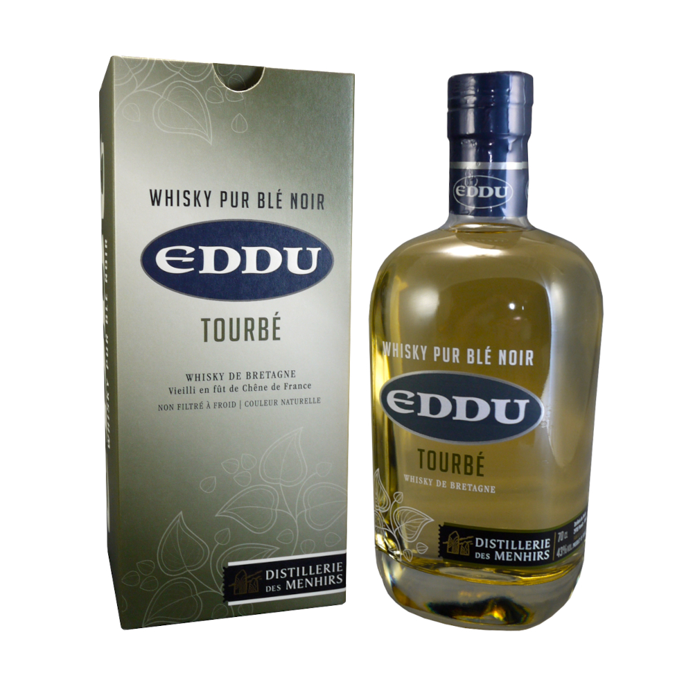 EDDU Tourbé 43% | Edition Limitée | Whisky Pur Blé Noir de Bretagne