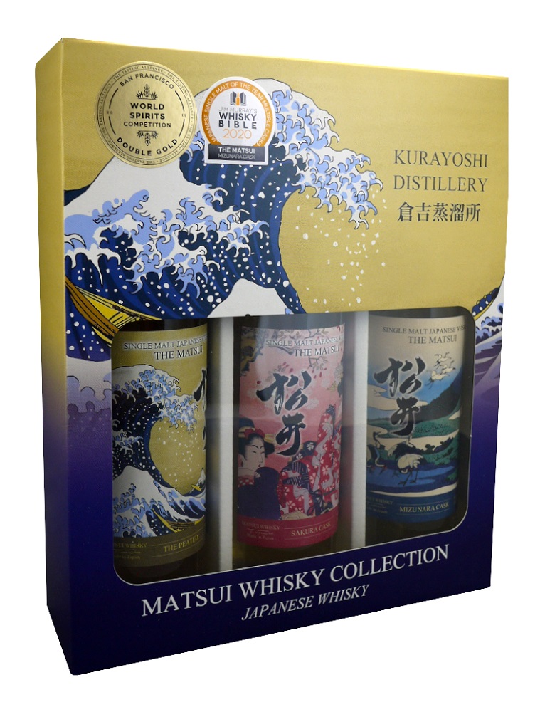 THE MATSUI Coffret 3 x 20cl Single Malt Whisky Japon