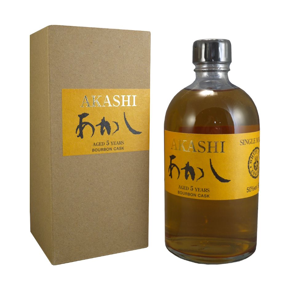 AKASHI 5 ans Bourbon Cask 50 % | Single Malt Whisky Japonais /