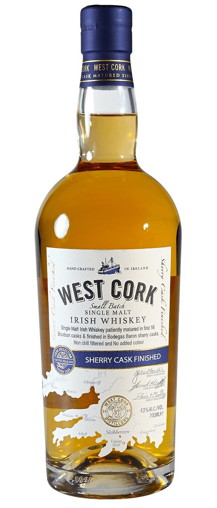 WEST CORK Sherry Cask Finished 43% | Single Malt - Whisky Irlandais