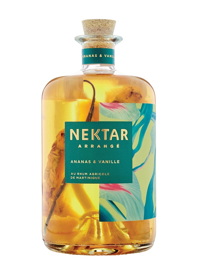 NEKTAR Rhum Arrangé 28 %  Ananas &amp; Vanille  au Rhum Agricole de la Martinique