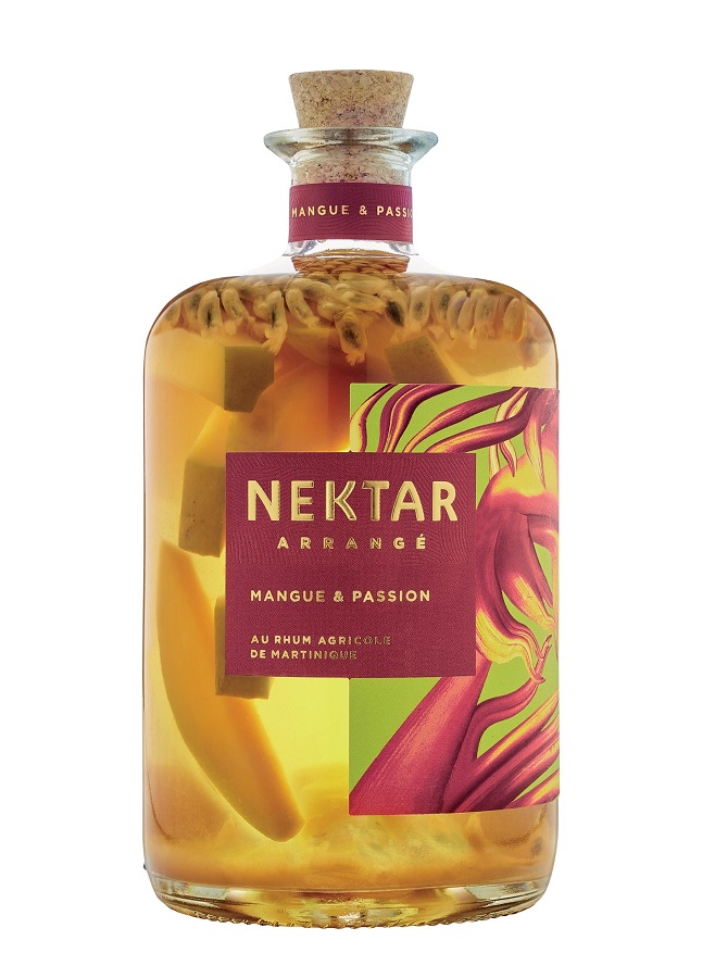NEKTAR Rhum Arrangé 28 %  Mangue &amp; Passion  au Rhum Agricole de la Martinique