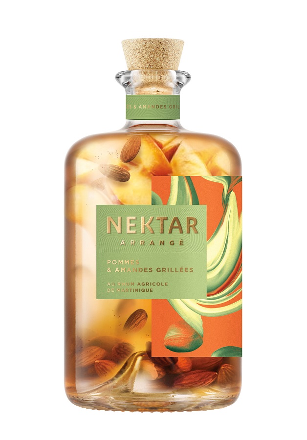 NEKTAR Rhum Arrangé 28 %  Pommes &amp; Amandes grillées au Rhum Agricole de la Martinique