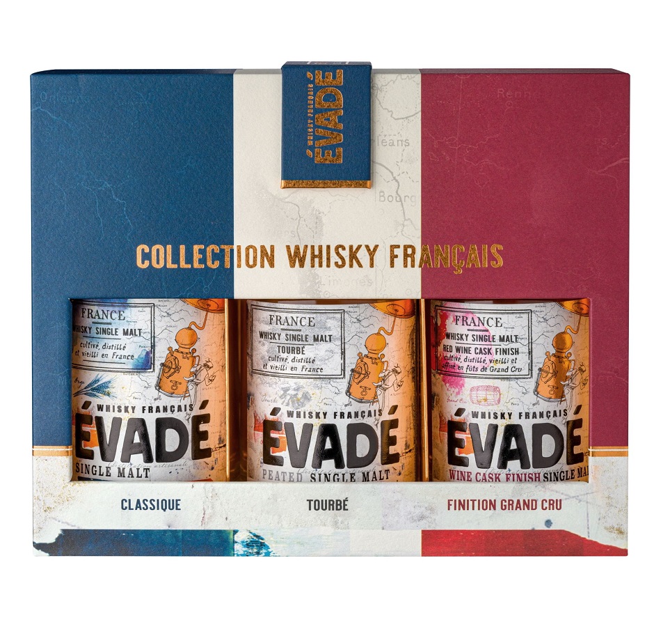 ÉVADÉ le Coffret Trilogie  3 bouteilles (20cl)  Whisky Français (2)