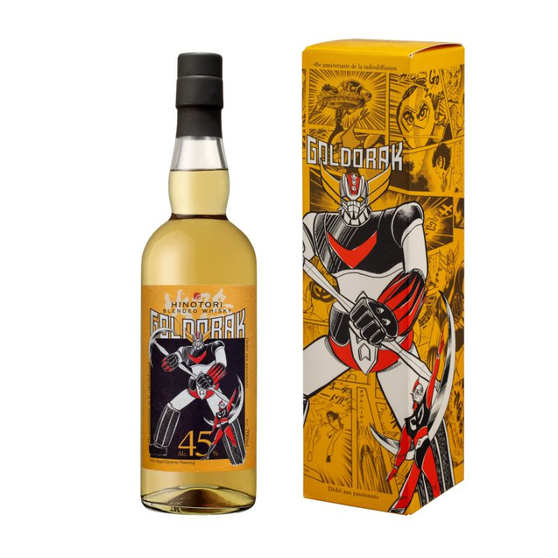 HINOTORI Blended Goldorak 2023 45%  Edition Limitée  Whisky Japonais bouteille étui