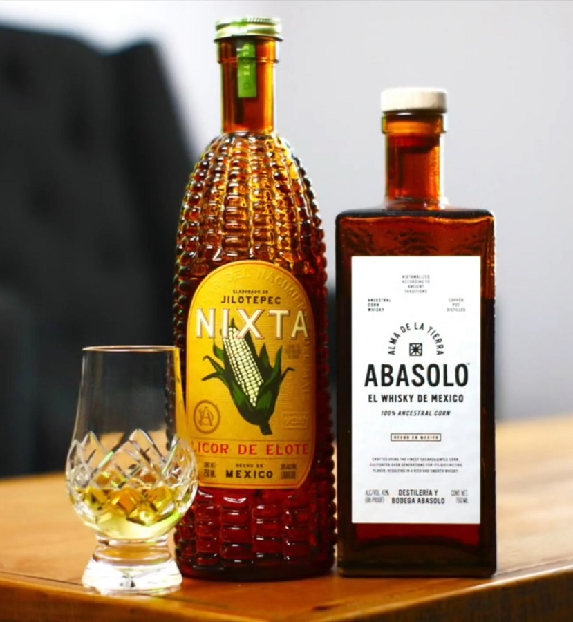 Abasolo &amp; Nixta Coffret cadeau  Whisky et Liqueur Mexicaine à base de maïs (2)