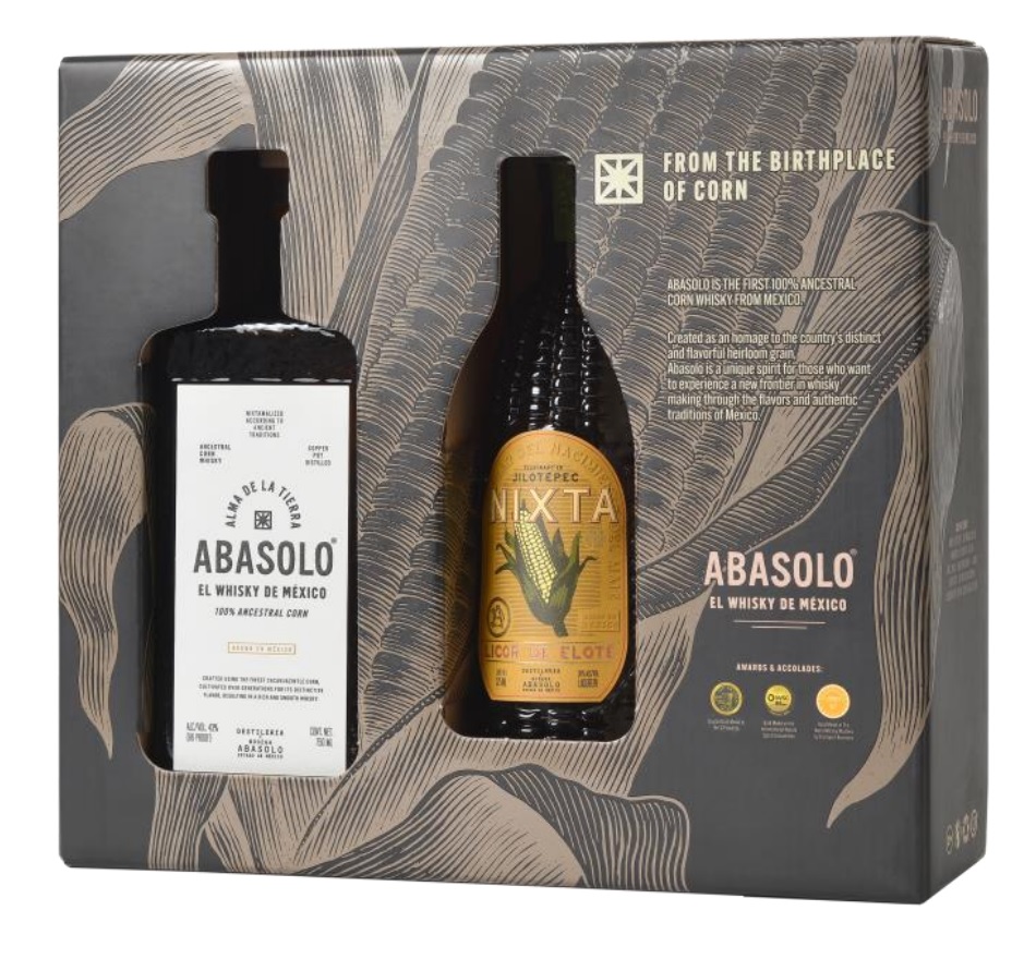 Abasolo &amp; Nixta Coffret cadeau  Whisky et Liqueur Mexicaine à base de maïs (1)
