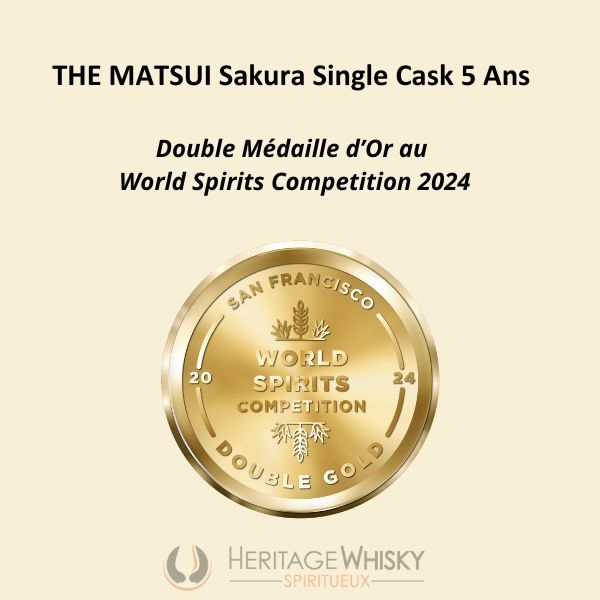 THE MATSUI Sakura Single Cask 5 Ans 48% | Édition Limitée - 6 Fûts pour l’Europe | Whisky Japonais medaille
