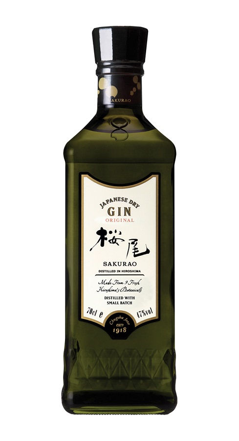 BOUTEILLE de gin japonais sakurao