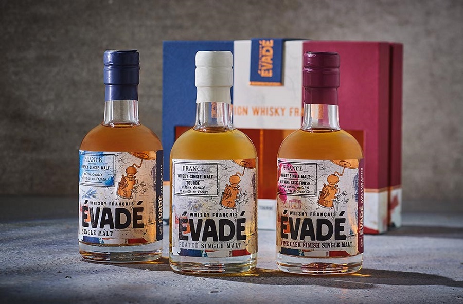 ÉVADÉ le Coffret Trilogie | 3 bouteilles (20cl) | Whisky Français
