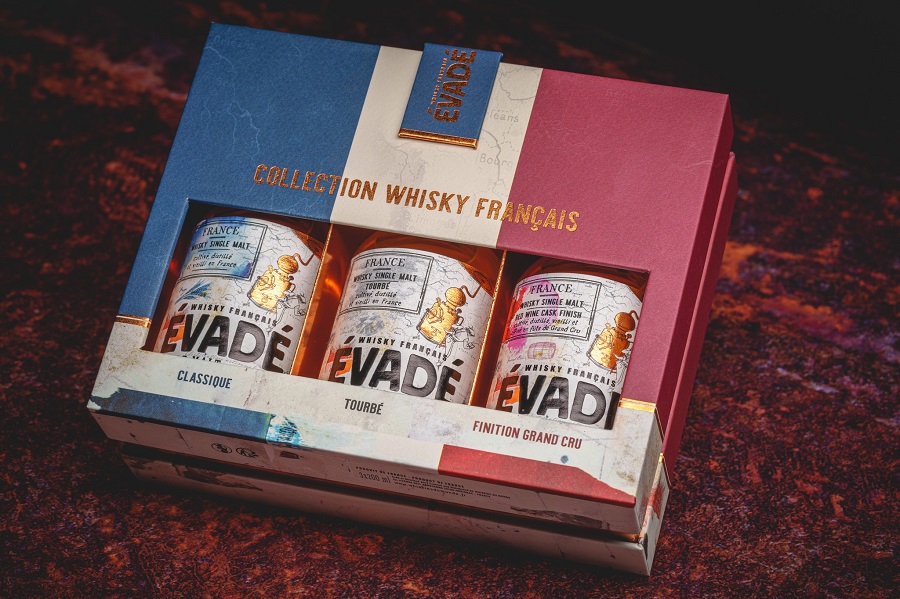 ÉVADÉ le Coffret Trilogie | 3 bouteilles (20cl) | Whisky Français