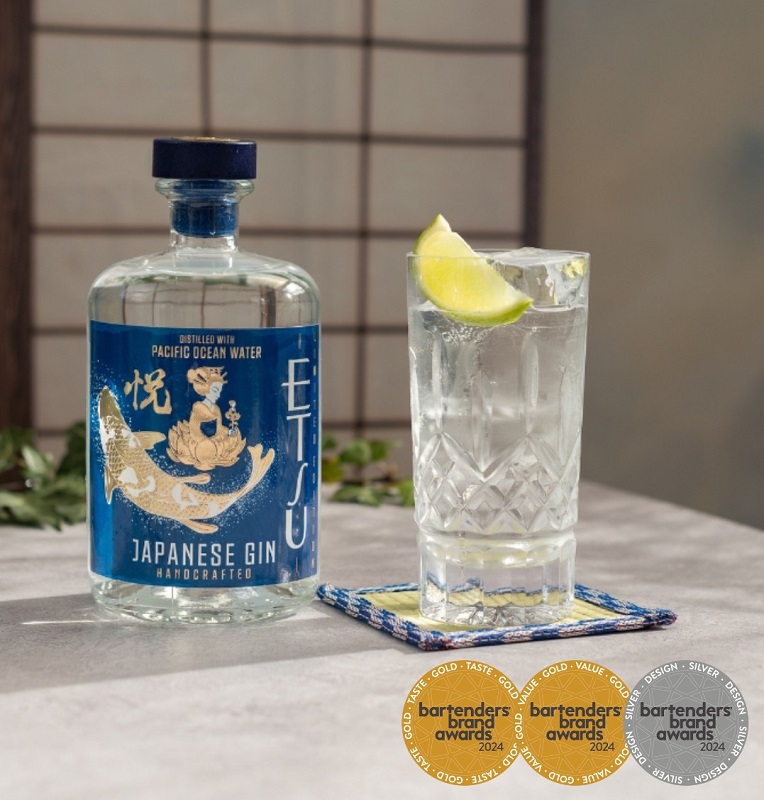 gin japonais etsu pacif ocean water medailles cocktails