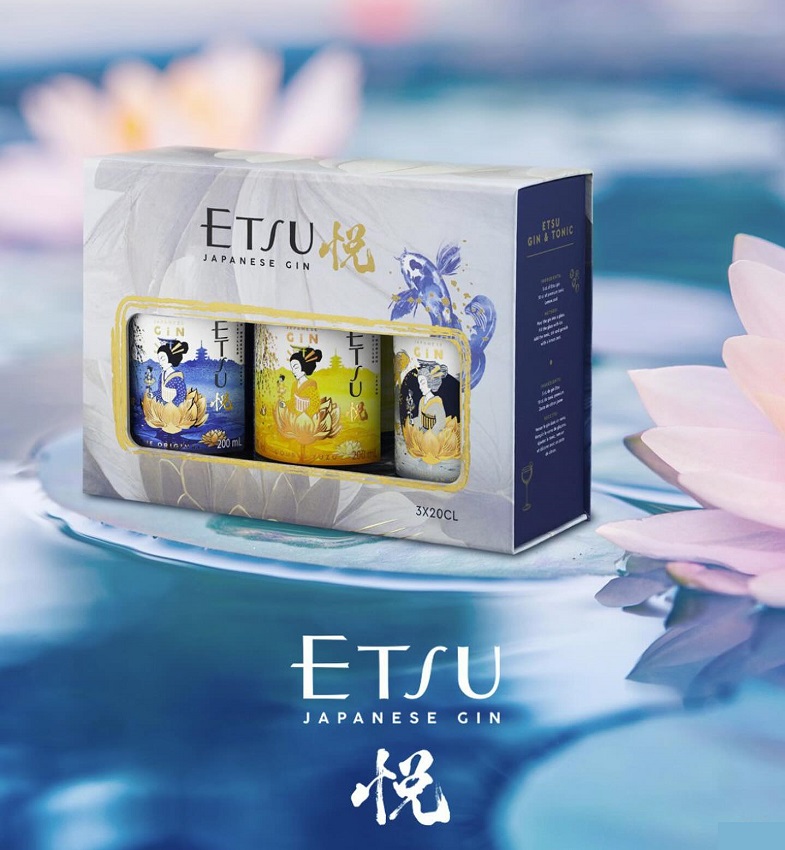 ETSU Coffret Gin Japonais – 20cl | Etsu Original, Double Yuzu