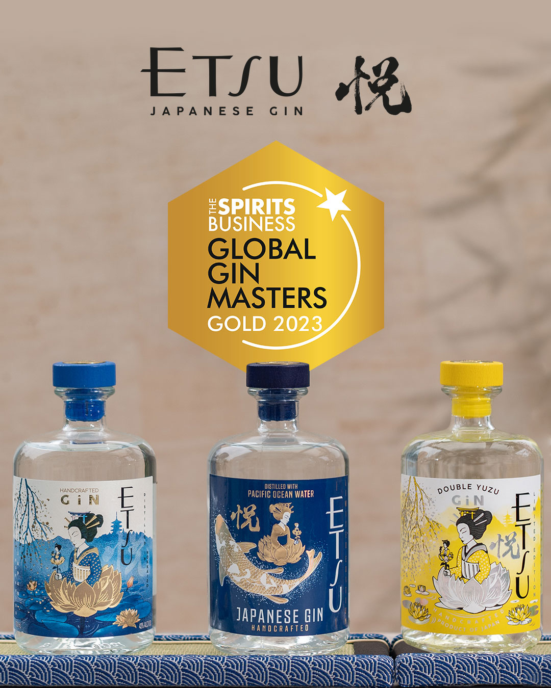ETSU Coffret Gin Japonais – 20cl | Etsu Original, Double Yuzu