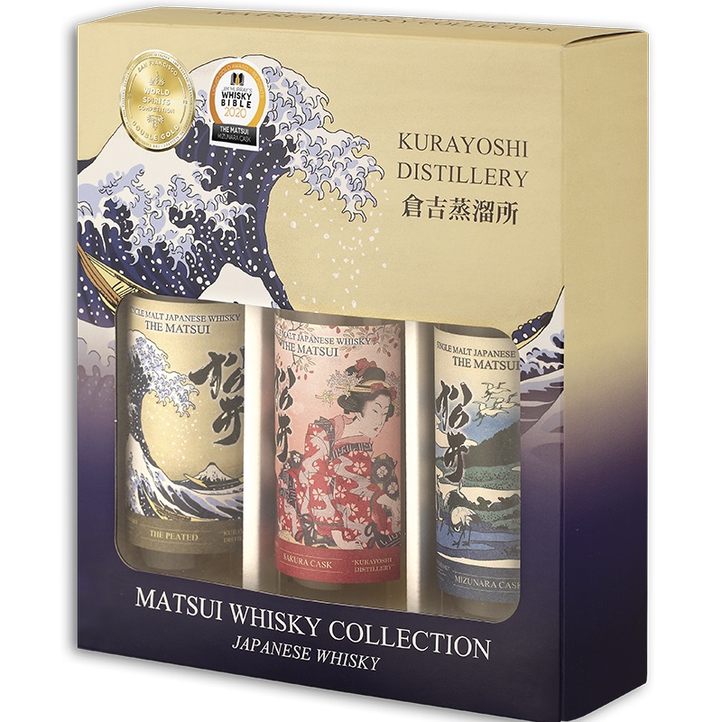 MATSUI Coffret Whisky 48  3 bouteilles  20cl Whisky Japonais