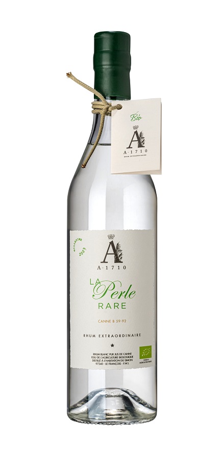 A1710 La Perle Rare Bio 54,1 %  Canne B 59-92 – Millésime 2023  Rhum Blanc Pur Jus de Canne de la Martinique