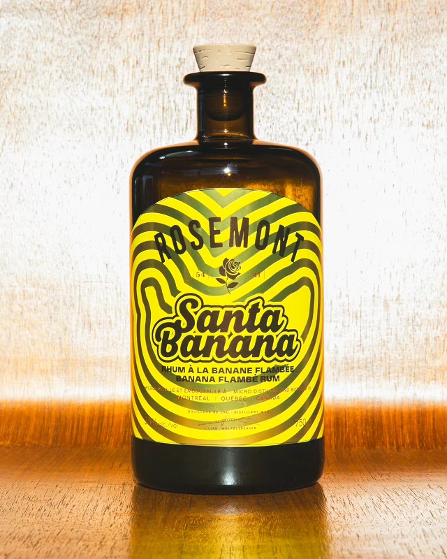 ROSEMONT Santa Banana 35 % | Boisson spiritueuse à la banane flambée | Distillerie de Montréal