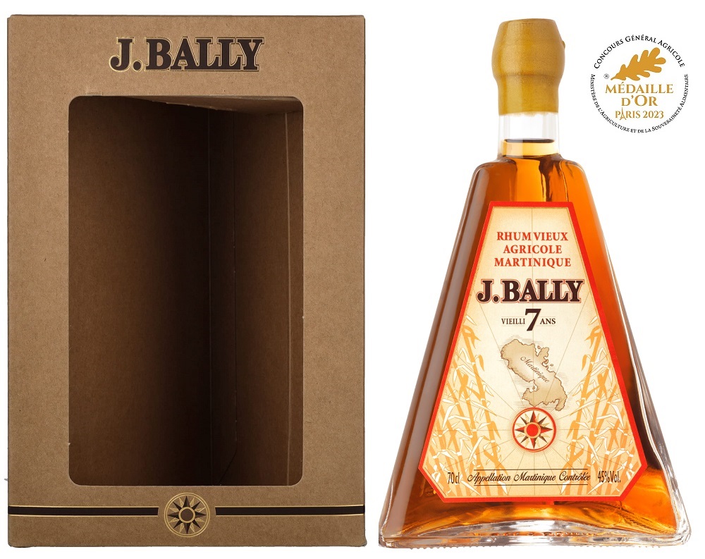 BALLY 7 ans 45 % | Bouteille Pyramide | Rhum Vieux Agricole de la Martinique