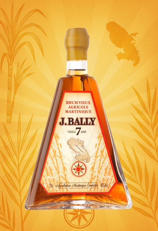 BALLY 7 ans 45 % | Bouteille Pyramide | Rhum Vieux Agricole de la Martinique