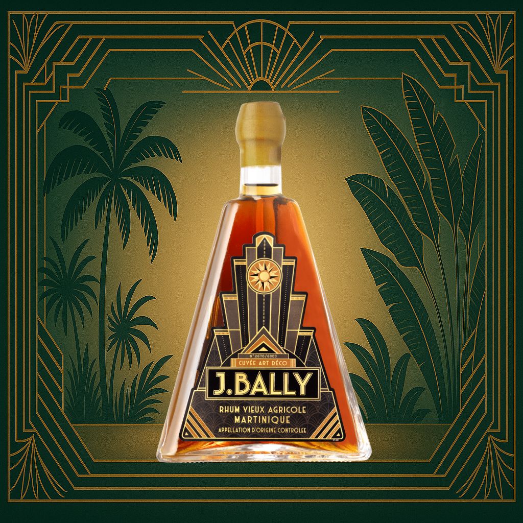BALLY Cuvée Art Déco 2ème édition (Batch 2) 43,5 % | Bouteille Pyramide | Rhum Vieux de la Martinique