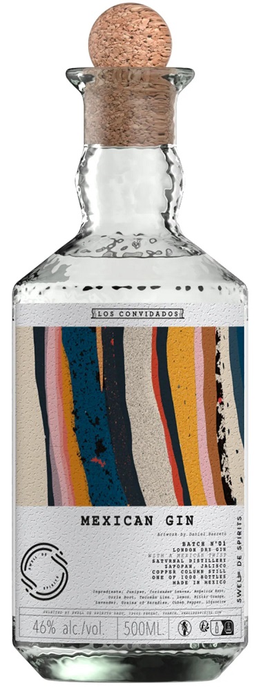 Gin Mexicain Los Convidados 46 % | Swell de Spirits | Gin artisanal du Mexique en Édition Limitée pour vos cocktails