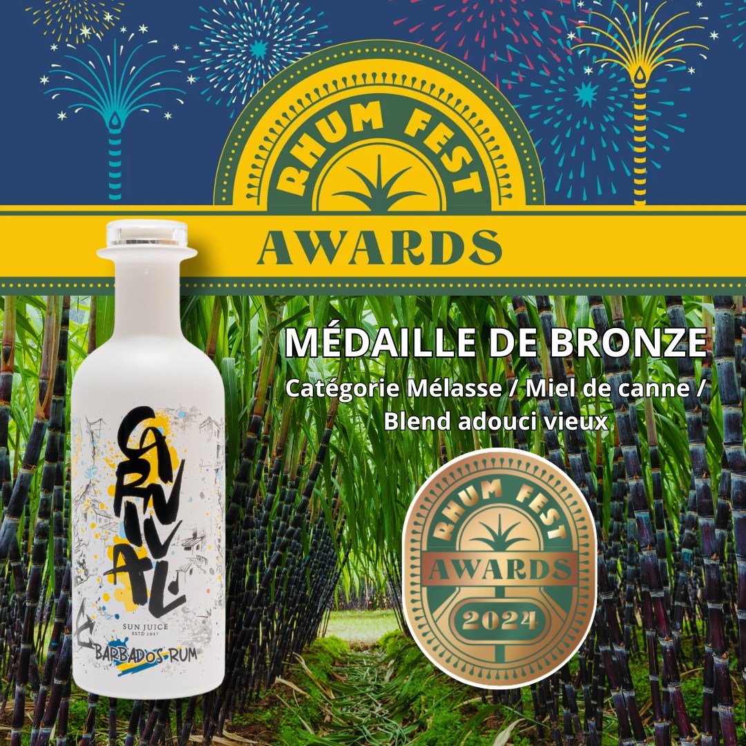 Barbados Rum 40,5% | Carnival Sun Juice | Rhum de la Barbade sélectionné par JoeyStarr