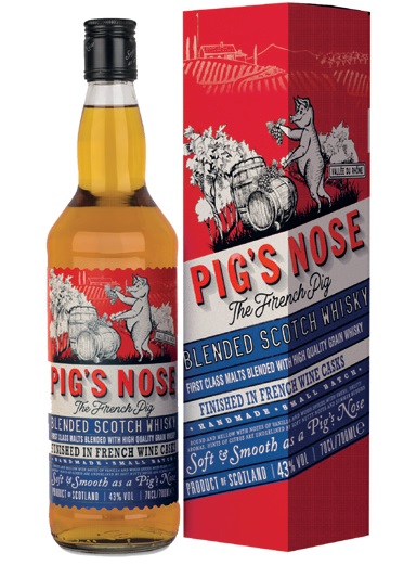 PIGS NOSE Red Cask Wine Finish 43% | Blended Scotch Whisky