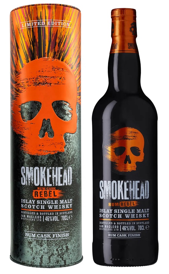 SMOKEHEAD Rum Cask Rebel 46 % | Whisky tourbé écossais au caractère rebelle