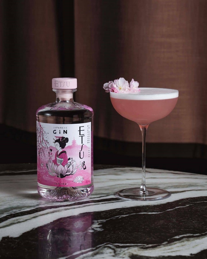 ETSU Sakura 43%  Édition Limitée  Un Gin Japonais Artisanal et Exclusif (2)