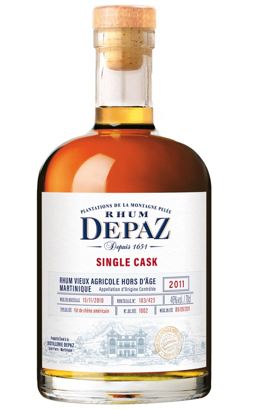 DEPAZ Single Cask 2011 45 % | Édition Limitée | Rhum Vieux de la Martinique