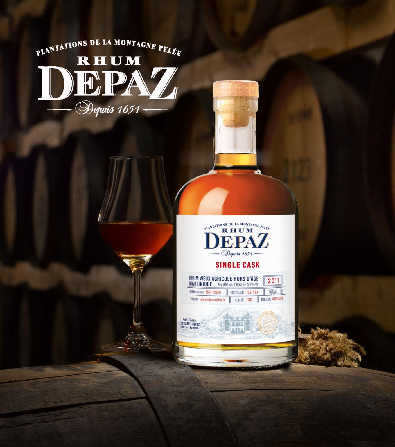 DEPAZ Single Cask 2011 45 % | Édition Limitée | Rhum Vieux de la Martinique