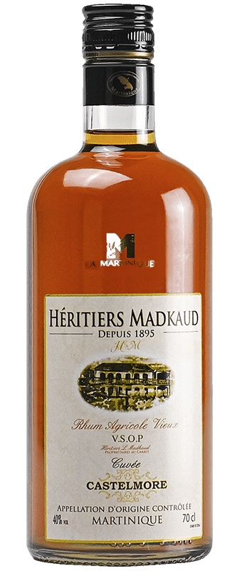 HÉRITIERS MADKAUD VSOP Castelmore 40 % | Rhum Agricole Vieux de la Martinique