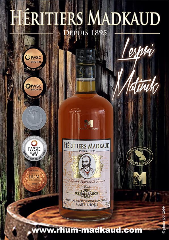 HÉRITIER MADKAUD Renaissance 40 % | Rhum Agricole Vieux de la Martinique