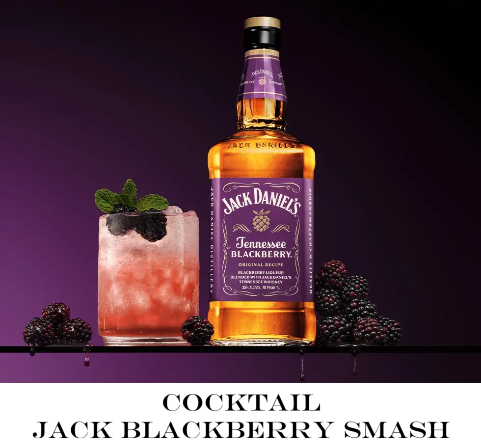 JACK DANIEL’s Blackberry 35 %  Whisky Aromatisé à la Mûre