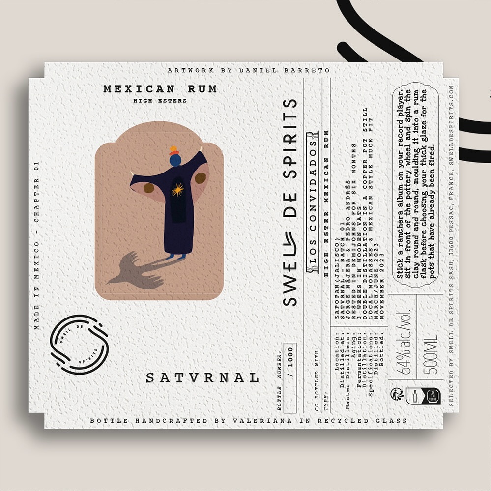 LOS CONVIDADOS High Esters 64 % - Batch 1 | Swell de Spirits – Satvrnal | Un Rhum Mexicain hors du commun