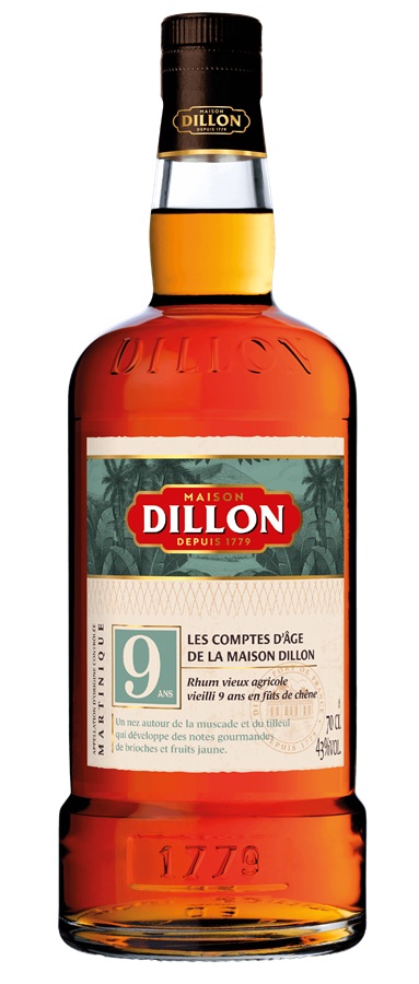 rhum dillon 9 ans xo martinique disitllerie