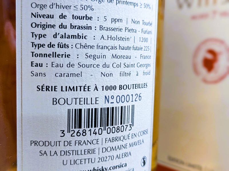 PM 7 ans 42 % | Série Limitée | Le Joyau du Whisky Corse