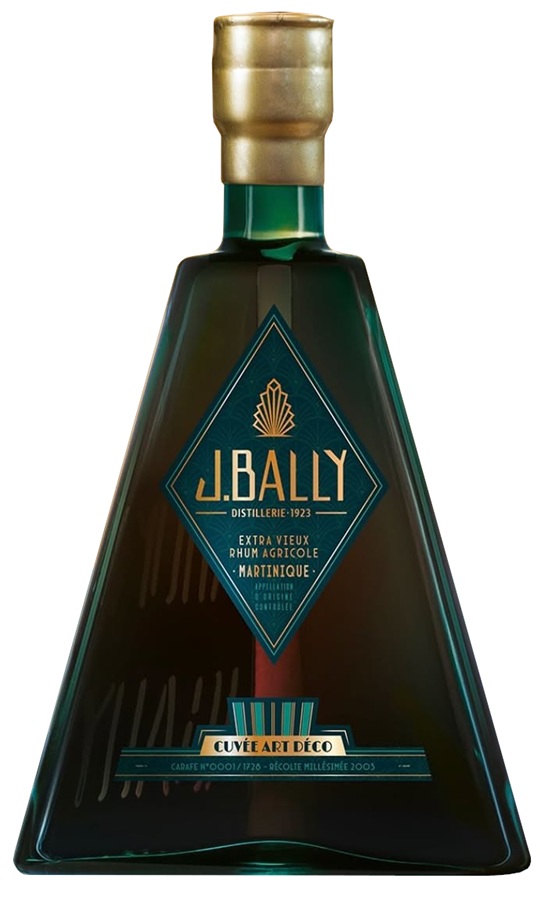J.BALLY Cuvée Art Déco 45 % | Batch 3 - Millésime 2003 | Rhum Vieux de la Martinique