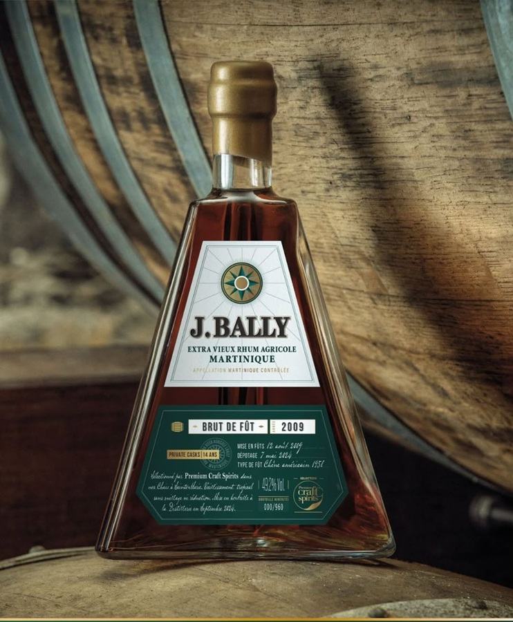 J.BALLY Brut de Fût 49,2 % | Millésime 2009 | Rhum Vieux Agricole de la Martinique