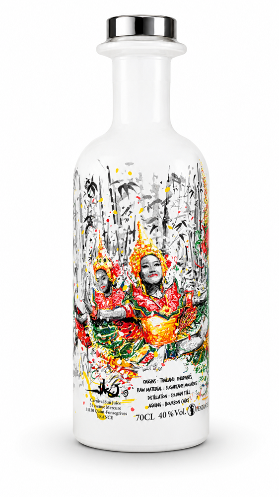 Thaïland &amp; Philippines 40 %, rhum vieux asiatique sélectionné par JoeyStarr. Notes de coco, vanille et fruits exotiques (2)
