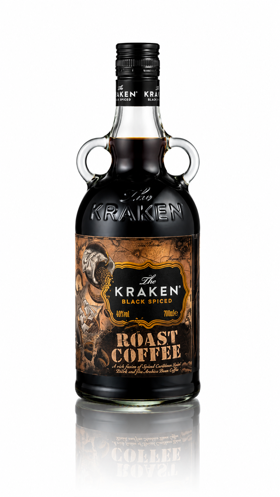 Kraken Roast Coffee 40 % | Rhum Épicé au Café Arabica Torréfié