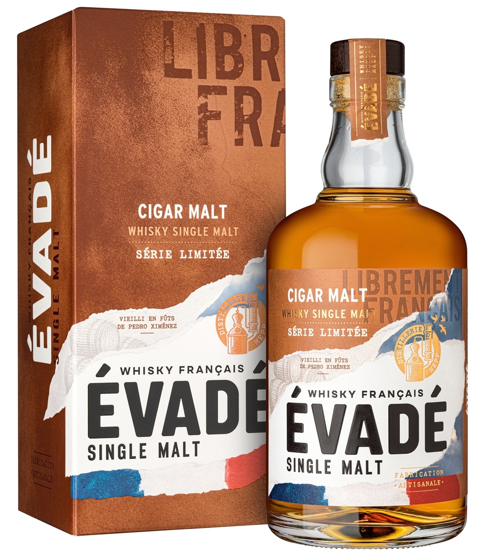 ÉVADÉ Cigar Malt 47% | Whisky Français vieilli en fûts de Pedro Ximénez