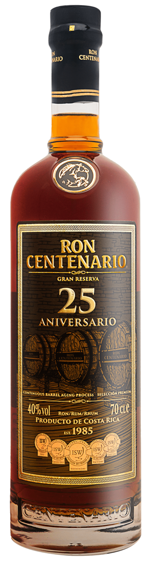 CENTENARIO 25 ans 40% | Rhum du Costa Rica | Gran Reserva