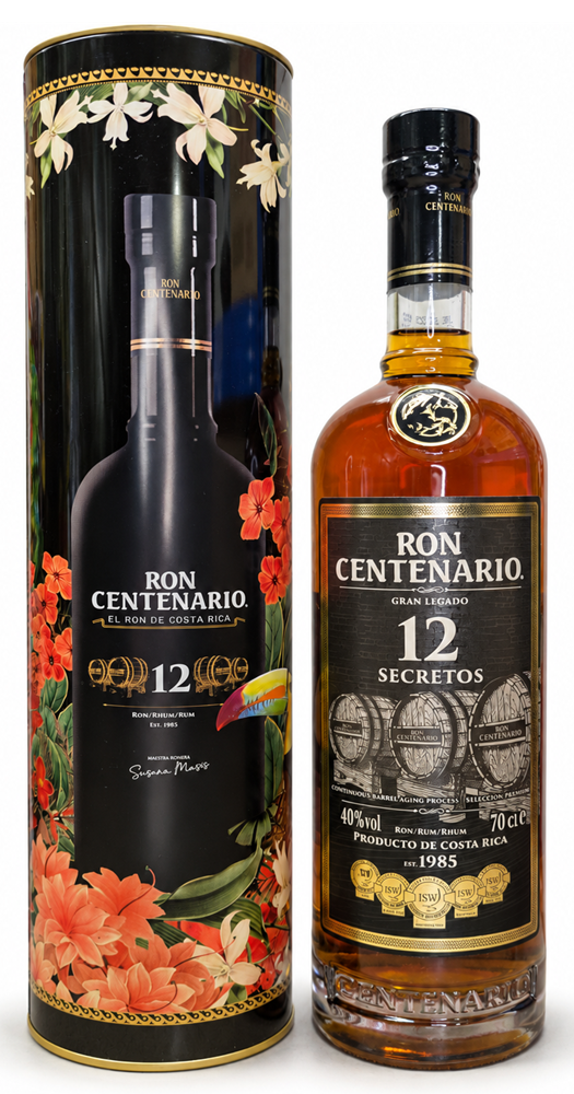 CENTENARIO 12 ans 40% | Rhum du Costa Rica en Fûts de Whisky