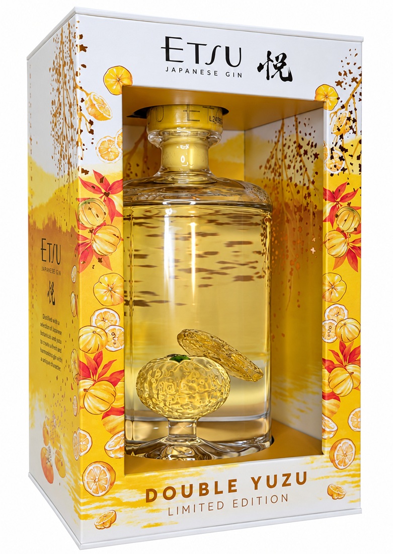 ETSU Double YUZU 43 % | Édition Limitée | Yuzu en verre soufflé