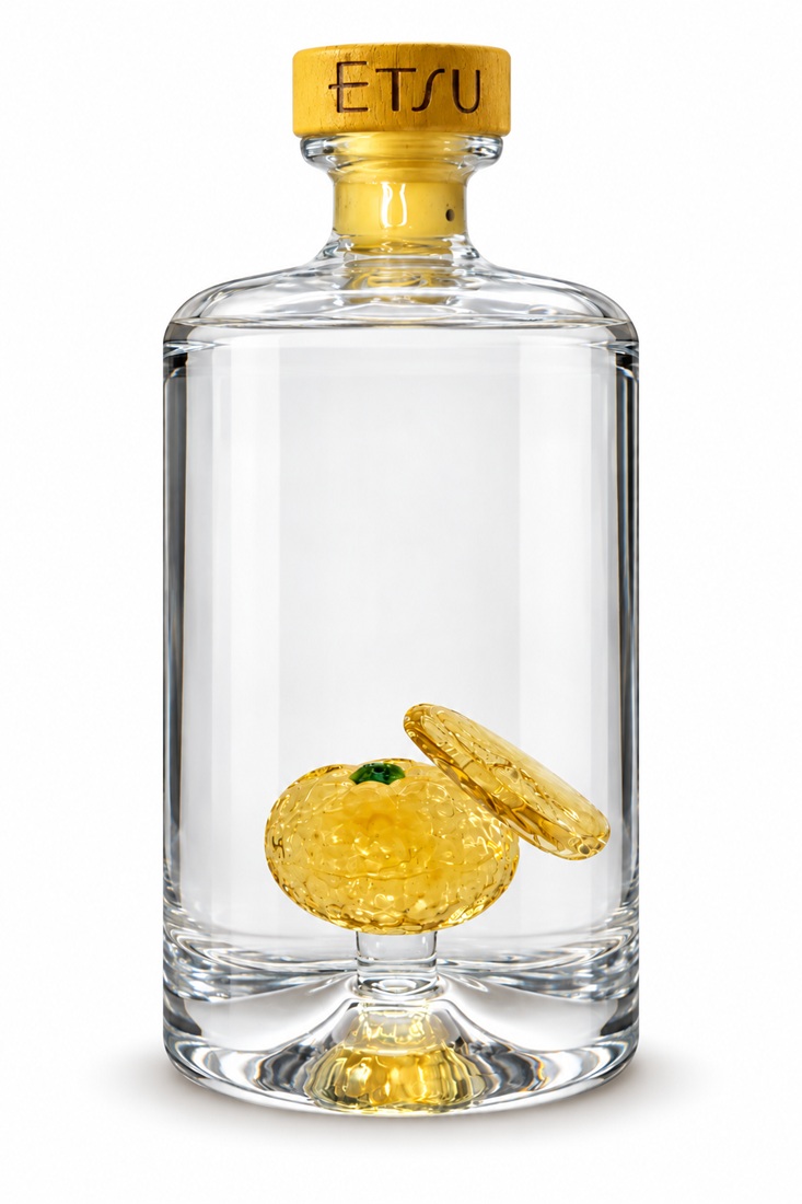 ETSU Double YUZU 43 % | Édition Limitée | Yuzu en verre soufflé